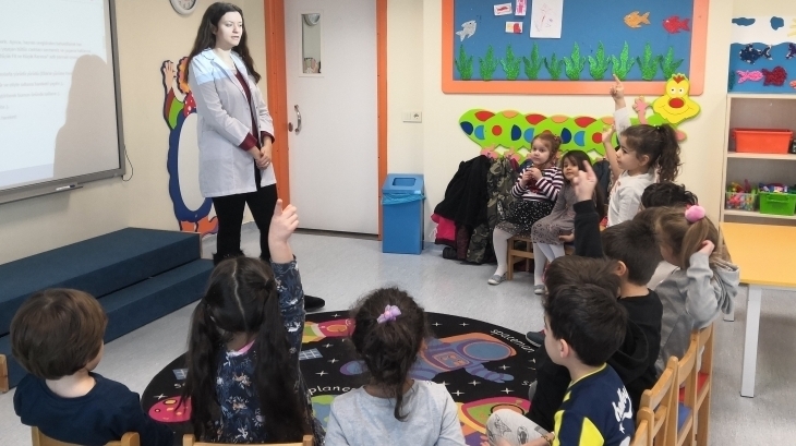 Sancaktepe Okyanus Koleji Okul Öncesi Balıklar Grubu Öğrencileri Türkçe Dil Etkinliğinde