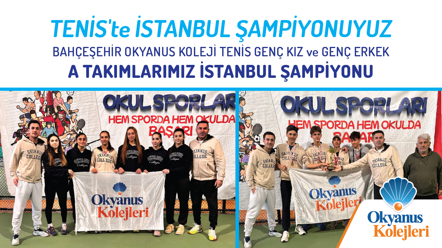 TENİS'te İSTANBUL ŞAMPİYONUYUZ