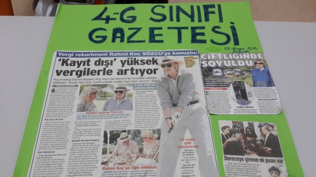 Bahçeşehir Okyanus'ta 4. Sınıflar'ın "Sınıf Gazetesi"