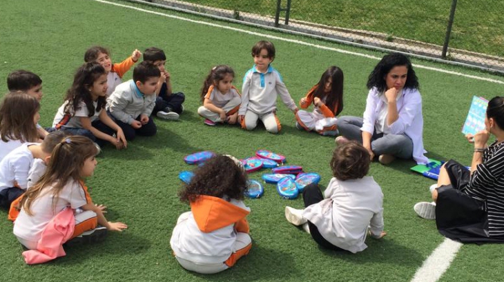Beykent Okyanus Koleji Okul Öncesi Çiçekler Sınıfı İngilizce Bilingual Dersinde