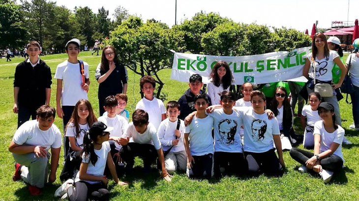 Eryaman Okyanus Koleji Ortaokul Öğrencileri Eko-Okullar Bahar Şenliğinde
