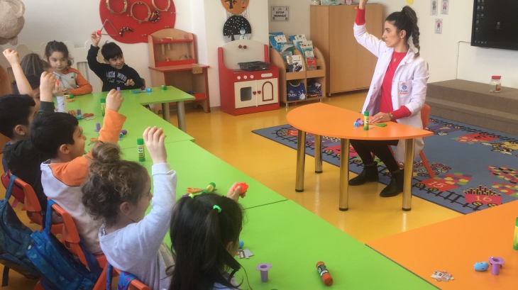 Beykent Okyanus Koleji Okul Öncesi Balıklar Sınıfı Türkçe Dil Etkinliğinde