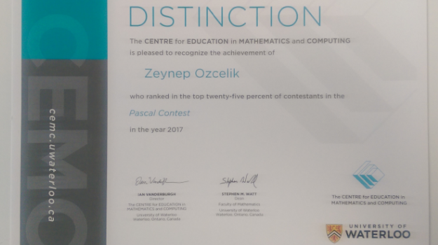 Eryaman Kampüsü Lise Kademesinde Uluslararası Pascal, Cayley, Fermat Matematik Yarışması Gururu