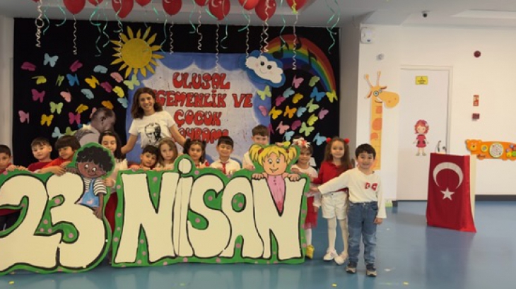 İncek Okyanus Anaokulu 23 Nisan Ulusal Egemenlik ve Çocuk Bayramı kutlaması