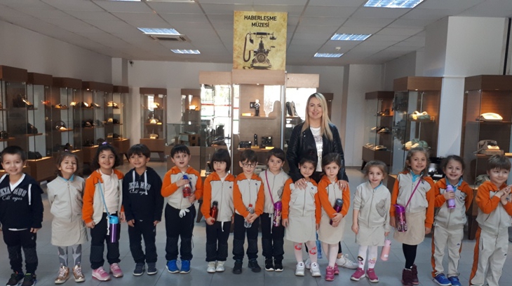 Mavişehir Okyanus Koleji Okul Öncesi İnciler Grubu Haberleşme Müzesinde