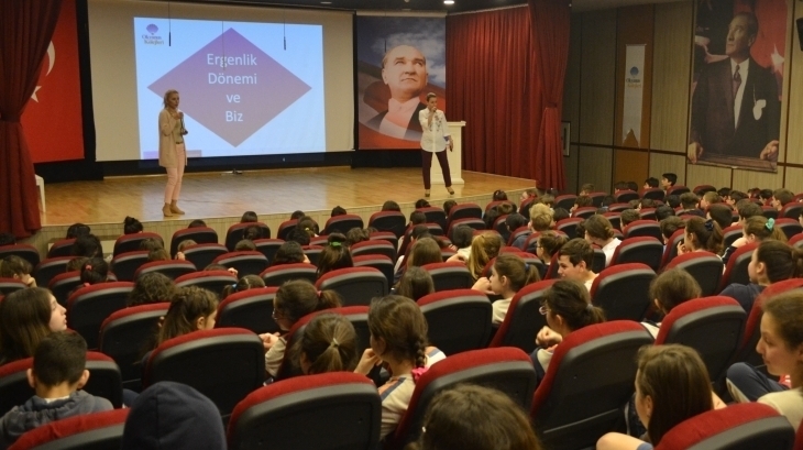 Mavişehir Okyanus Koleji Ortaokul Kademesi "Ergenlik ve Biz" Seminerinde