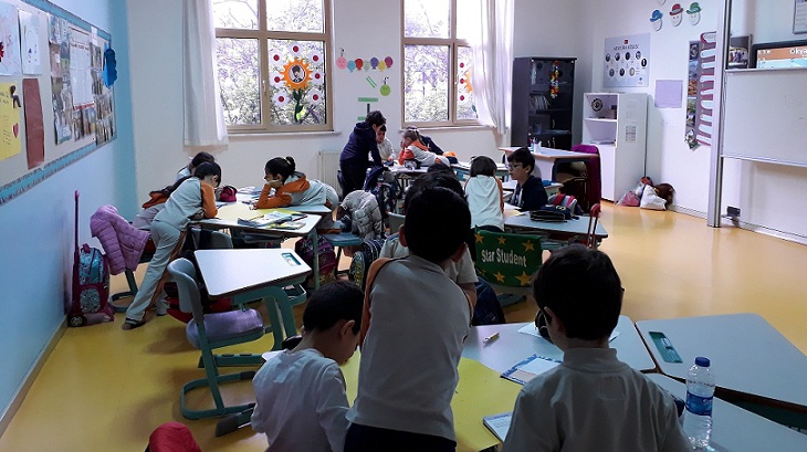 Üstün Zekalılar ve Yetenekliler İlkokulu 2-D Sınıfı Öğrencileri Türkçe Dersinde
