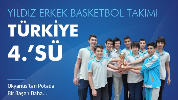 Yıldız Erkek Basketbol Takımı Türkiye 4.'sü