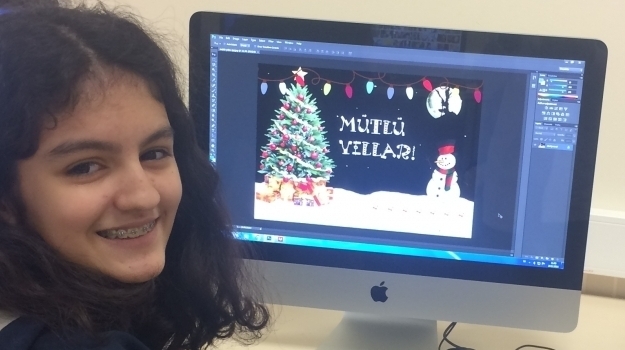 Ataşehir Okyanus Koleji Öğrencilerinden Yeni Yıl Kartları