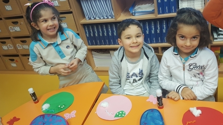 Beykent Okyanus Koleji Okul Öncesi Güneş  Grubu Öğrencileri Sanat Etkinliğinde