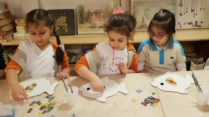 Halkalı Okyanus Koleji A Grubu Öğrencileri “Ahmet Türker Sanat Atölyesinde”