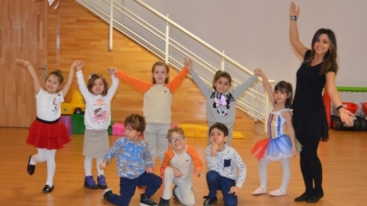 Okul Öncesi Öğrencileri İlgi ve Yetenek Merkezi Dans Dersinde
