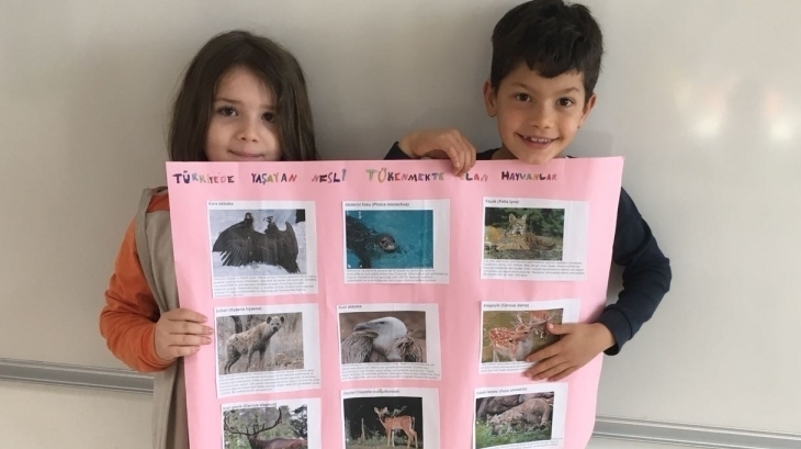 2. Sınıf Öğrencilerinin "Türkiye'de Nesli Tükenmekte Olan Hayvanlar" Sunumu