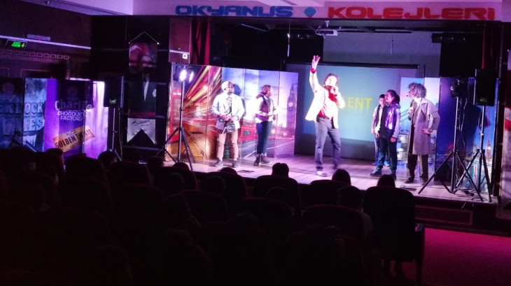 In Güneşli Okyanus Secondary School Students Watched Great Theatre