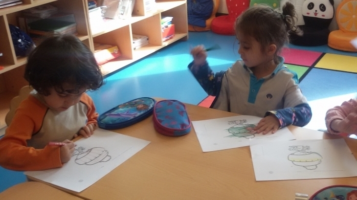 Incek Okyanus College Pre-school Cıcekler Group Is Learning Our Clothes.