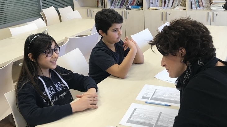 Ataşehir Okyanus Koleji ortaokul öğrencileri konuşma sınavı(speaking exam) yapıldı. 