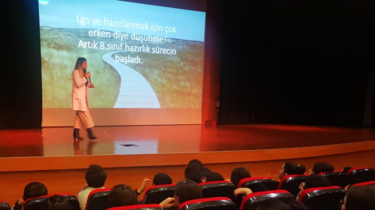 Bahçeşehir Okyanus Koleji Ortaokulu’nda ‘LGS Filmim Başlıyor’ Semineri