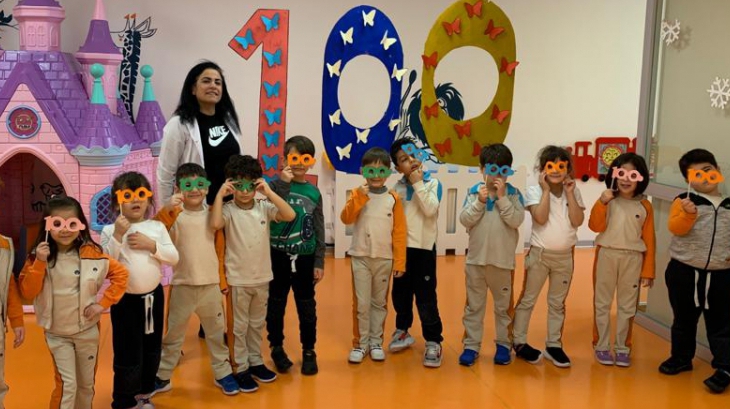 Beykent Okyanus Koleji Okul Öncesi  Kademesi 100. Gün Etkinliği