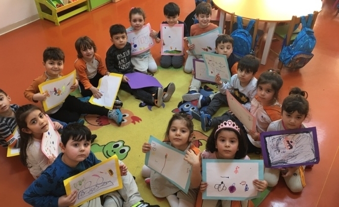 Güneşli Okyanus Koleji Okul Öncesi Yunuslar Grubu Türkçe Dil  Etkinliği Dersinde
