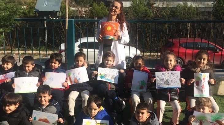 Mavişehir Okyanus Koleji Okul Öncesi Çiçekler Grubu İngilizce Dersinde