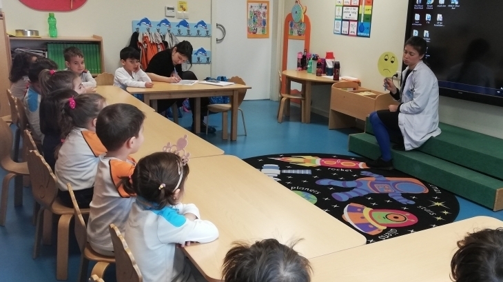 Mavişehir Okyanus Koleji Okul Öncesi Yunuslar Grubu Sosyal Beceri Dersinde